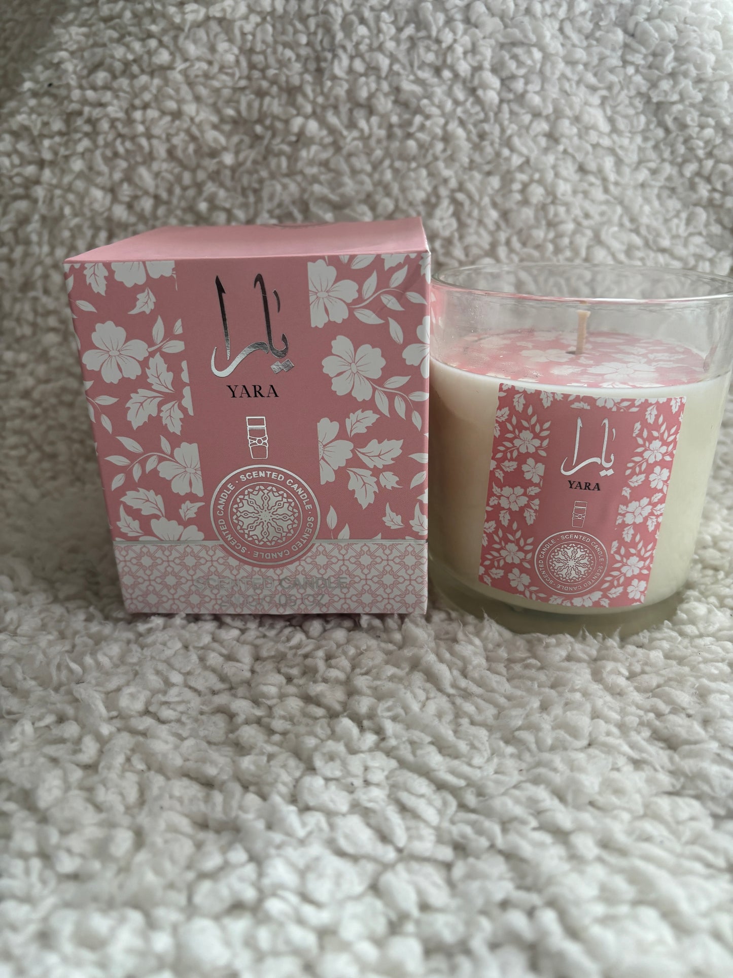 Bougie Yara rose