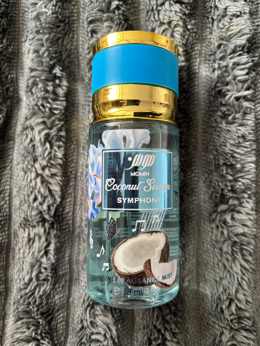 🥥 mini brume corporelle coconut season symphony momin 88ml