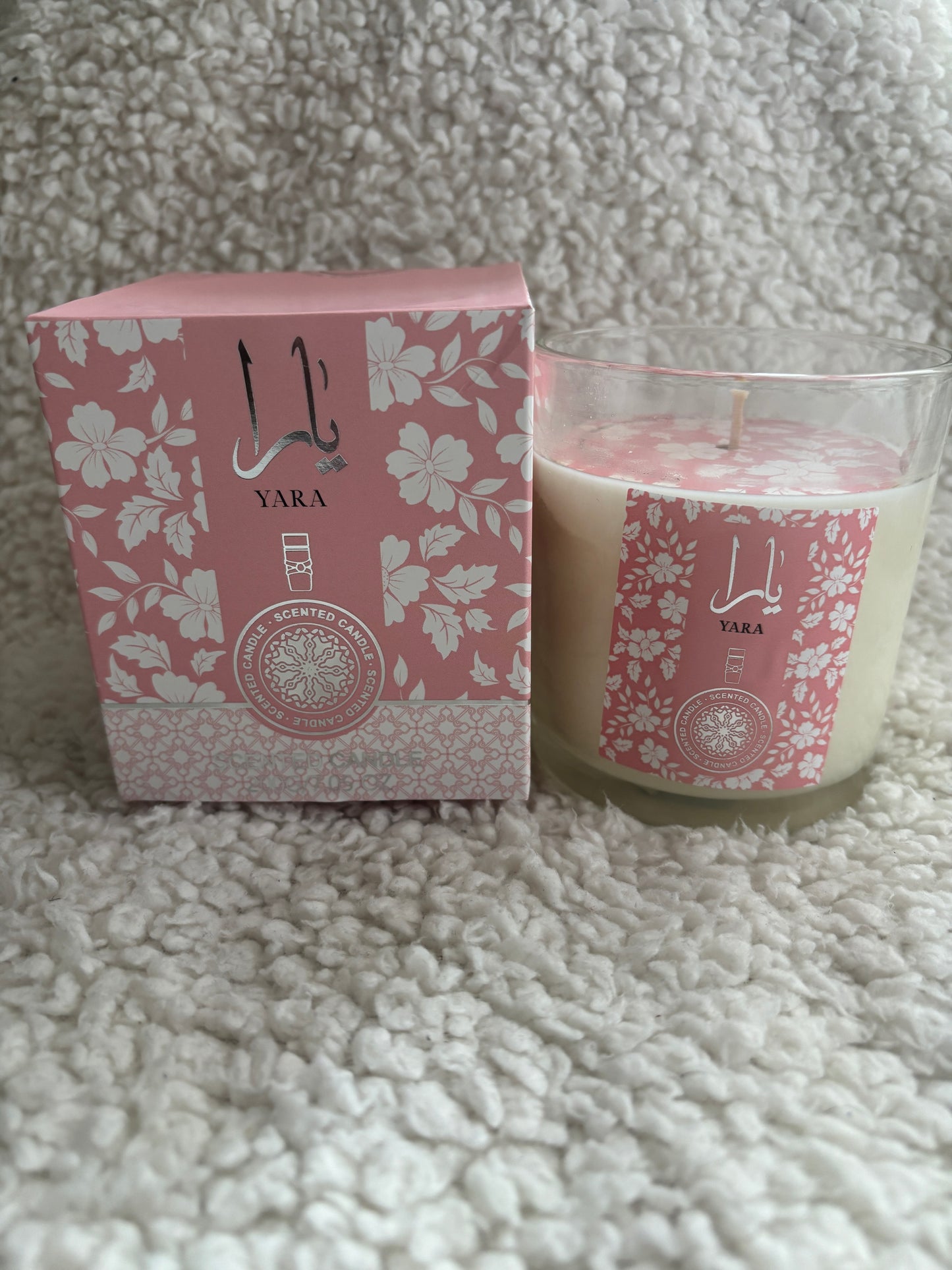 Bougie Yara rose