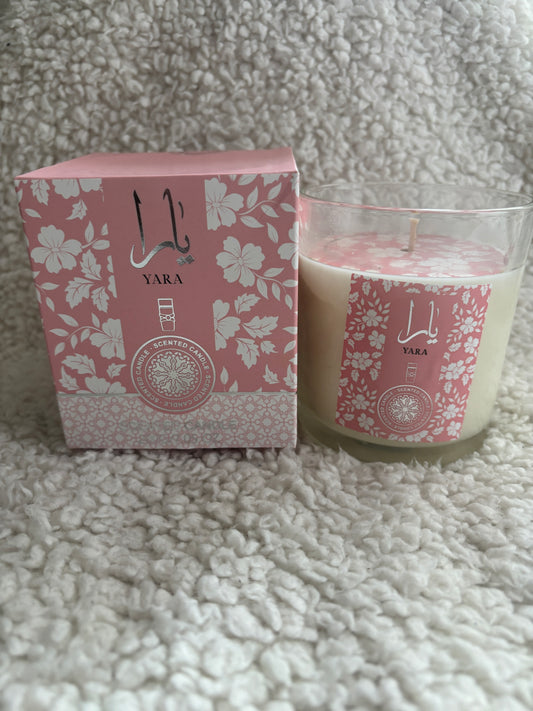 Bougie Yara rose