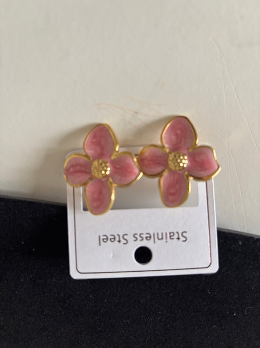Boucle d’oreille  en acier inoxydable