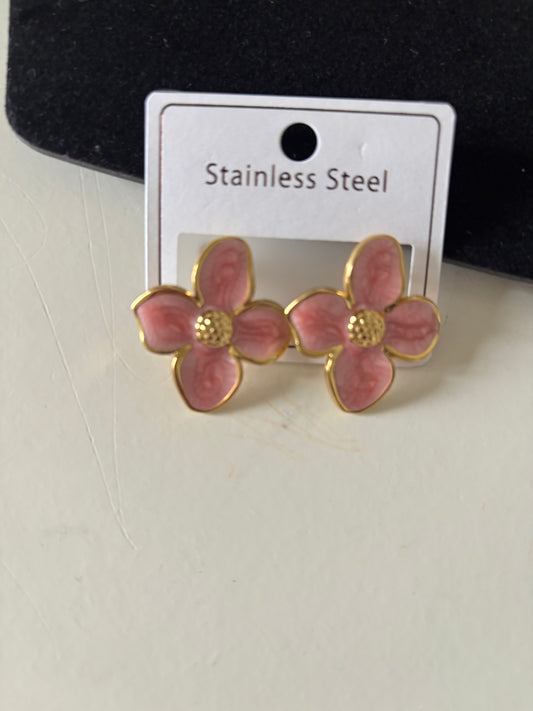 Boucle d’oreille  en acier inoxydable